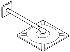 GROHE 26479000 - RAINSHOWER SMARTACTIVE 310 CUBE zuhanyfej, fényes króm
