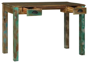 Asztal 112x55x76 cm Szilárd Fa Újrahasznosított