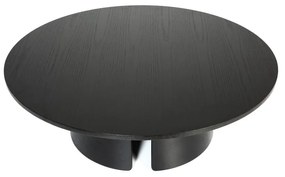 Cep fekete dohányzóasztal, ø 110 cm - Teulat