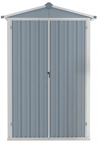 szürke horganyzott acél kerti fészer 116x45x175 cm
