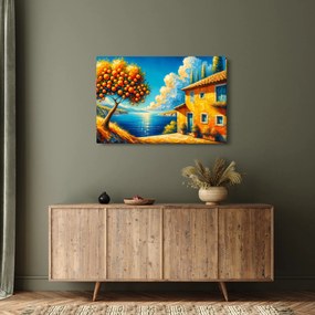 Kép - Ház narancsokkal II. (90x60 cm)