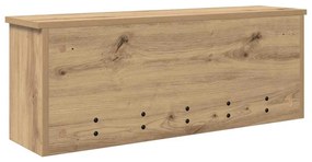Fali Kabáthorog ajtóval kézműves tölgy 80 x 20 x 30 cm Faanyag