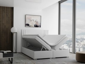 Franciaágy Boxspring 180 cm Morcano (krém) (tárolóhellyel). 1020331