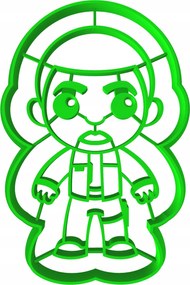 Sütemény- és mézeskalács lyukasztó Star Wars Finn