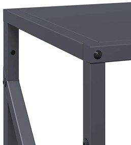 antracitszürke hidegen hengerelt acél tűzifatároló 34x25x100 cm
