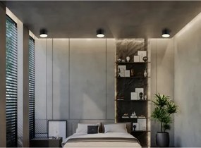 Globo 56964S Mennyezeti lámpa, fém fehér matt, műanyag fekete matt, műanyag fehér, ø: 150mm, M: 75mm, tartozék: LED 12W 230V, 1200lm forrás, 900lm kimenet, 3000K