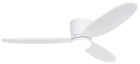 Intelligens mennyezeti ventilátor fehér LED-del távirányítóval - Sofio