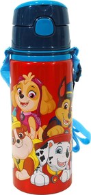 Mancs Őrjárat Red alumínium szívószálas kulacs akasztóval 600 ml