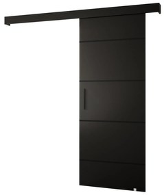 Tolóajtó 80 cm Slavdro 4 (matt fekete). 1108829