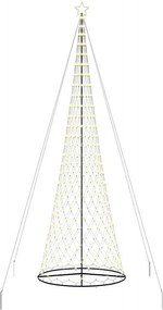 vidaXL LED Karácsonyi Fenyő 555 LED-del Meleg fehér 500 cm Fém