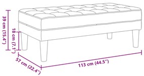 Pad Kék 113x57x39 cm Szövet