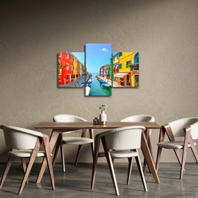 Kép - Burano sziget, Velence, Olaszország (90x60 cm)