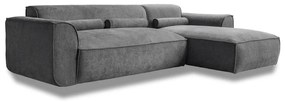 Szürke sarokkanapé (jobb oldali) Flex Felix – Miuform