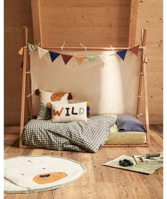 Natúr színű bükkfa házikó alakú gyerekágy ágyráccsal 90x190 cm Maralis – Kave Home