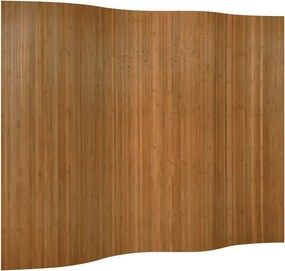 vidaXL barna bambusz térelválasztó szélessége 250 cm magassága 165 cm