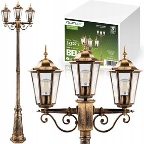 Kerti LĂĄmpa KĂŒltĂ©ri ĂllĂł Park LĂĄmpa Oszlop 2m Led 3x E27