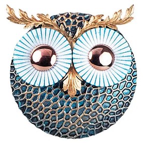 Owl 3 - Copper Fali fém dekoráció 19x19 Multicolor N