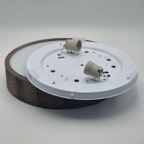 Brilagi - LED mennyezeti lámpa CARVALHO 2xE27/60W/230V tölgy-dió, Ø 37 cm