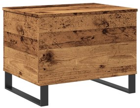 antik fa színű szerelt fa dohányzóasztal 60 x 44,5 x 45 cm