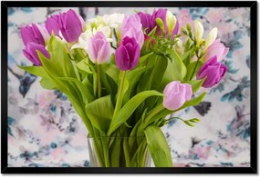 Poszterek keretben 60x40 Tulipán csokor Virágok
