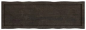 sötétbarna kezelt tömör asztallap 120x40x(2-4) cm