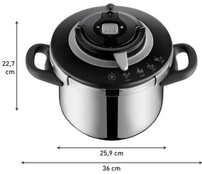 Tefal - Nyomásfőző készlet 4,5/6 l CLIPSO+ CHEF