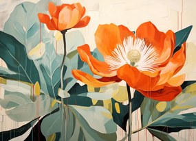 Poszter 18x13cm Élő tájkép