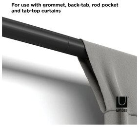 Acél bővíthető függönykarnis 81 - 325 cm Zen – Umbra