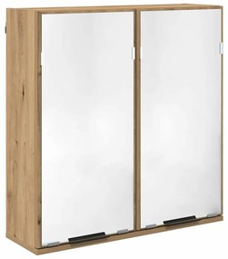 vidaXL Fürdőszobai Szekrény Szett polcokkal Artisan tölgy Faanyag