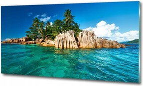 Fotó üvegkép Trópusi sziget 100x50