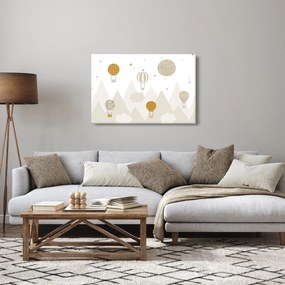 Kép - Repülő léggömbök (90x60 cm)
