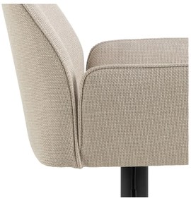 Bézs állítható magasságú karfás bárszék (ülésmagasság 85 cm) Glenda – Actona