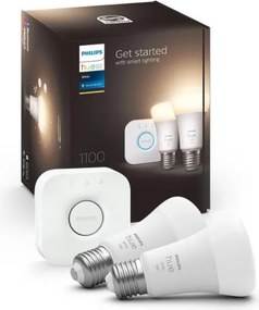 Alapkészlet Philips Hue WHITE 2xE27/9,5W 2700K + Hue bridge