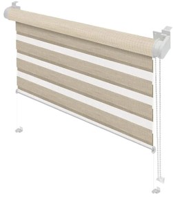Krémszínű nappali-éjszakai roló 42,5x150 cm Zebra Natur – Gardinia