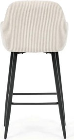 Barová židle, béžová, látka,AUB-V4009 CRM6