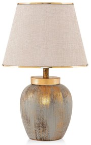 Krémszínű-aranyszínű asztali lámpa (magasság 47 cm) – Opviq lights