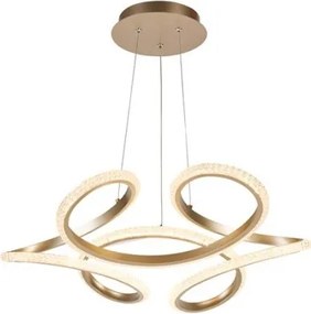 Searchlight 66110CP - LED fényerőszabályozható, kábelre függeszthető csillár DOODLE LED/40W/230V sárgaréz