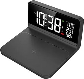 Ébresztőóra - Solight CA06 - Qi vezetékmentes töltéssel