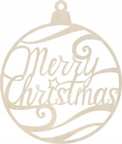 Karácsonyi gömbök fa dekoráció Merry Christmas 5db