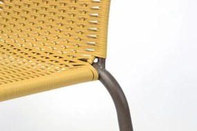 Kerti rattan bútor készlet GARTH Világos barna