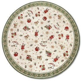 Zöld pamutkeverék kerek szőnyeg karácsonyi mintával ø 200 cm Toy's Delight Green Christmas – Villeroy&amp;Boch