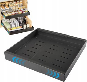 Teleszkópos Fiók Állítható Polc Kihúzható Konyhaszekrény Betét 25kg