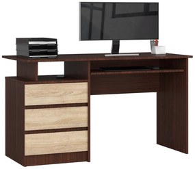 PC asztal Bronte  (wenge + szonoma tölgy). Akció -16%. 1069692