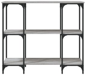 szürke sonoma színű szerelt fa tálalóasztal 102x35x90 cm