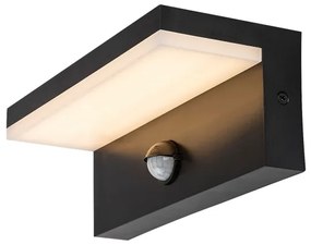Rabalux 77115-LED Kültéri fali lámpa érzékelővel ZARAGOZA LED/9W/230V IP54 fekete
