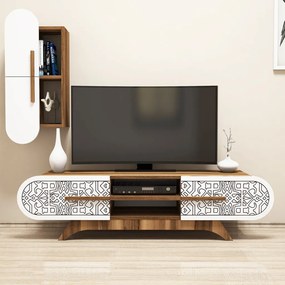 Defne - Walnut, White