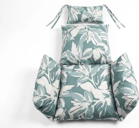 Párna függőszékhez KOKON, zöld-fehér