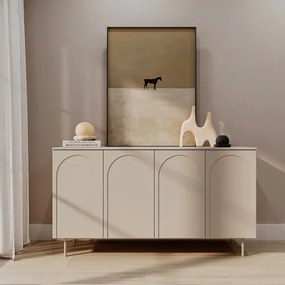 HELA Komód Beige Színben 160 cm