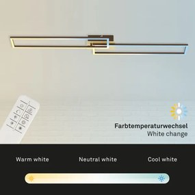 Brilo - LED Dimmelhető felületre szerelhető csillár FRAME 2xLED/20W/230V 2700-5000 + távirányító