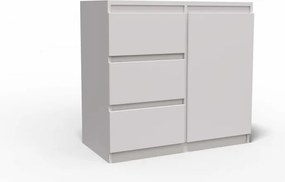 Washington 3S1F Komód Fehér